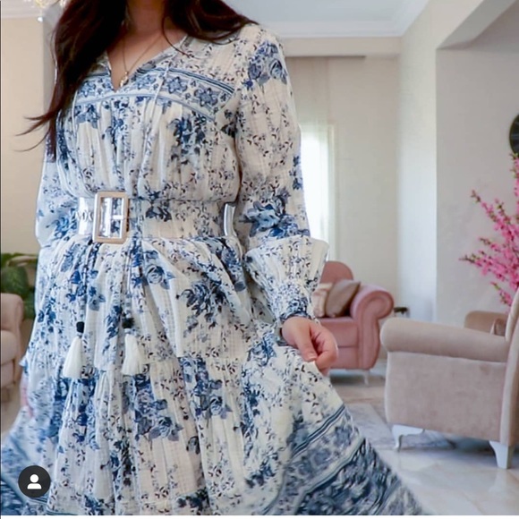 Zara floral long dress bloggers favorite - Picture 3 of 5